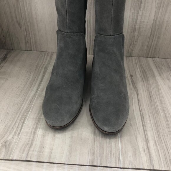 Vince Camuto OTK Boots Womens 8.5M Kochelda Gray Suede Over The Knee - Picture 7 of 12
